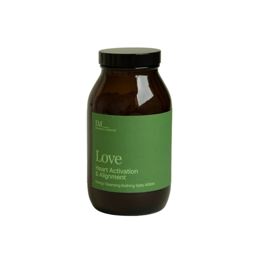 IM Frequency Energy Cleansing Bath Salts Love Heart Chakra Activation and Alignment Green Pink