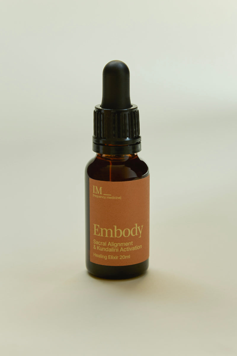 IM Frequency Medicine Embody Elixir Orange bottle chakra healing