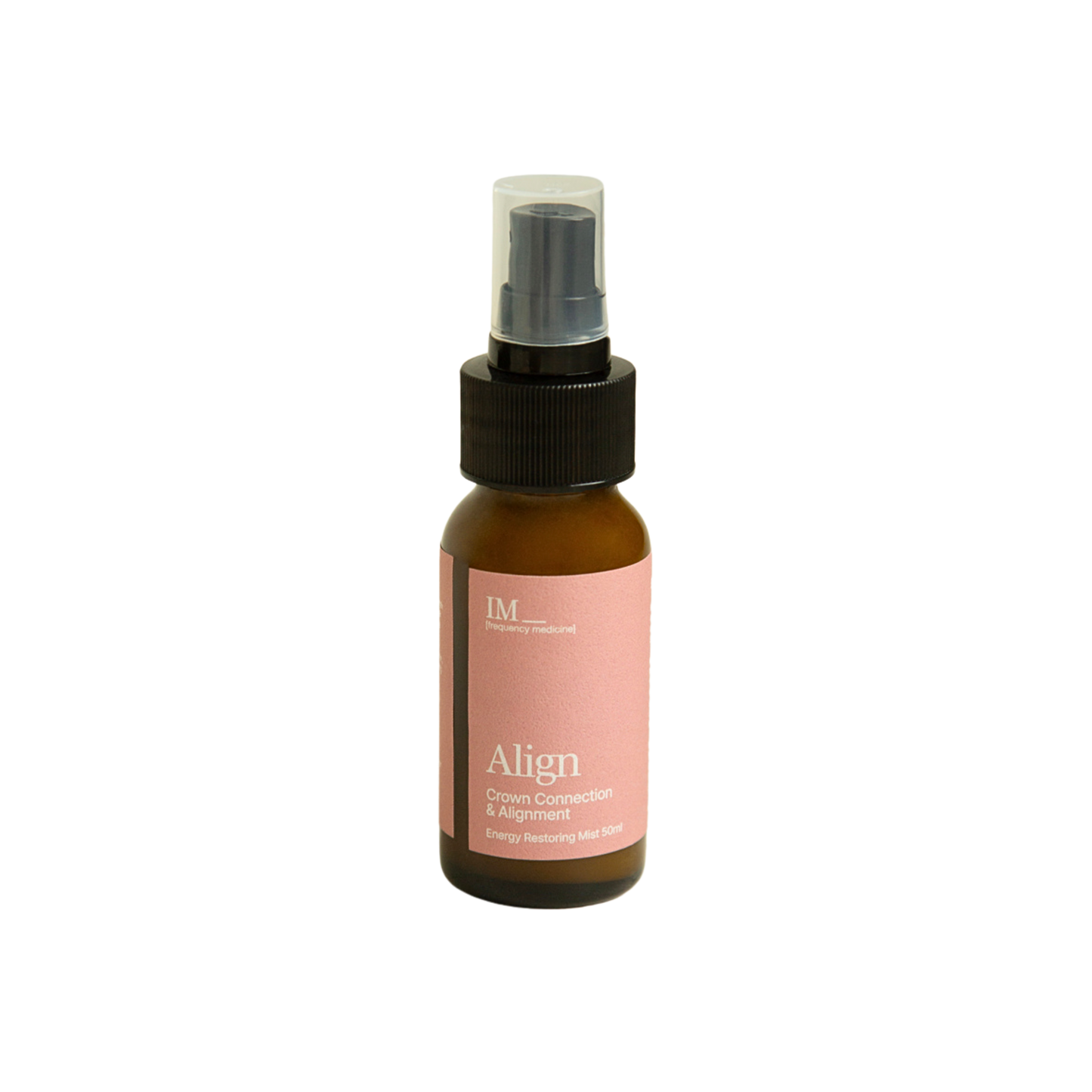 IM Frequency Medicine Energy Restoring Aura Healing Mist Spray Align Crown Chakra Connection and Alignment Pink White