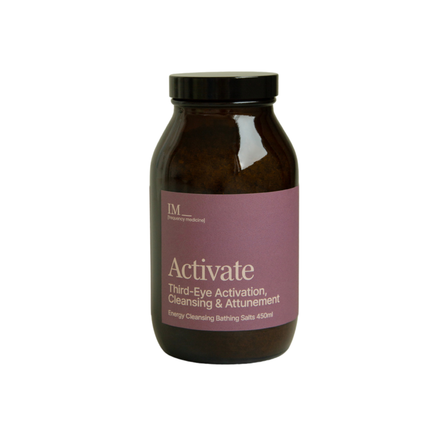 IM Frequency Energy Cleansing Bath Salts Activate Third-eye Activation, Cleansing Healing and Attunement 450g Violet Ray Purple