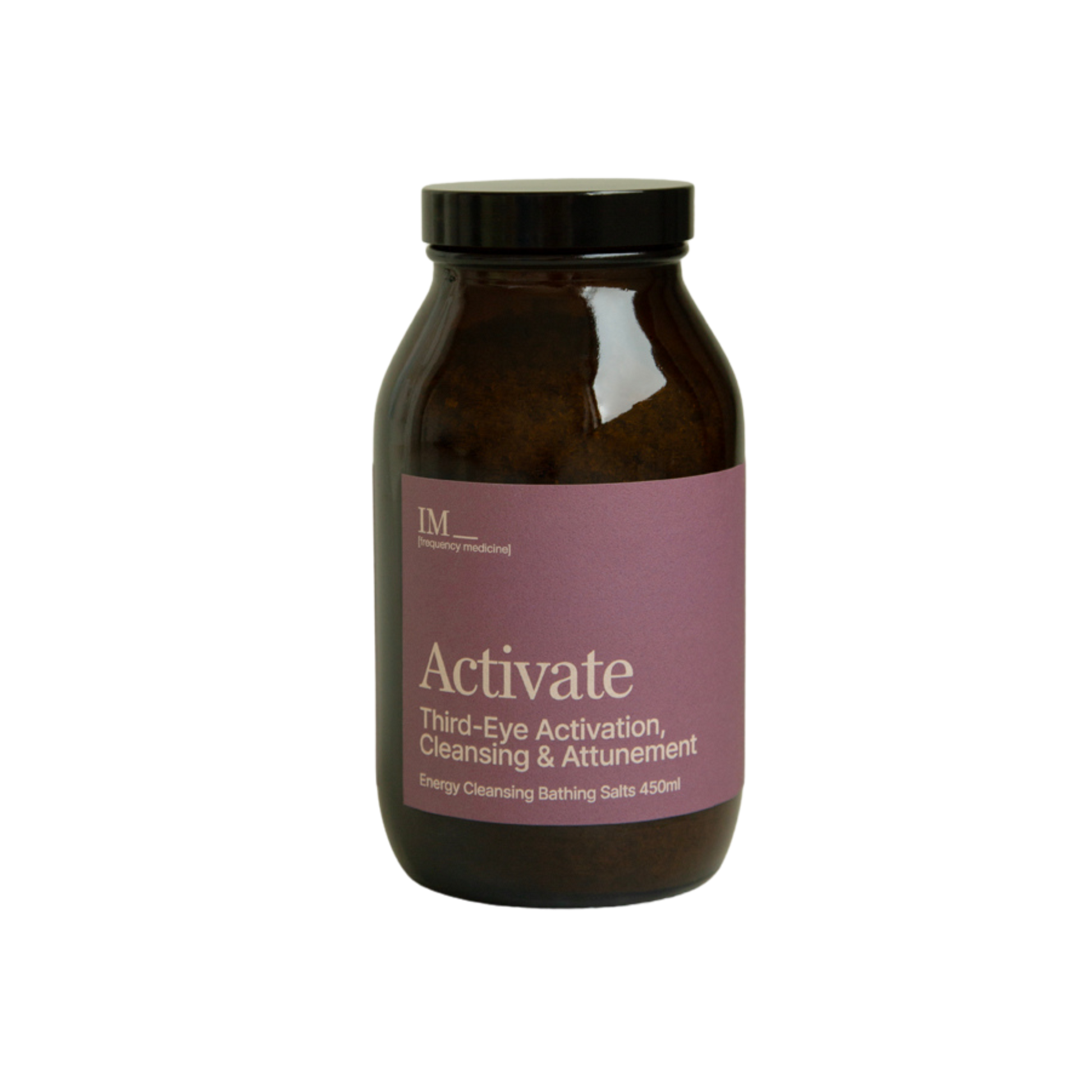 IM Frequency Energy Cleansing Bath Salts Activate Third-eye Activation, Cleansing Healing and Attunement 450g Violet Ray Purple
