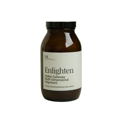 IM Frequency Energy Cleansing Bath Salts Enlighten Stellar Gateway Multi-dimensional Healing and Alignment 450g White 