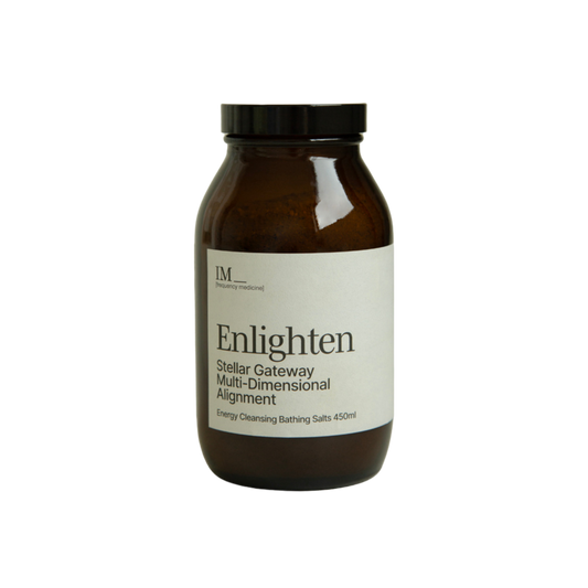 IM Frequency Energy Cleansing Bath Salts Enlighten Stellar Gateway Multi-dimensional Healing and Alignment 450g White 