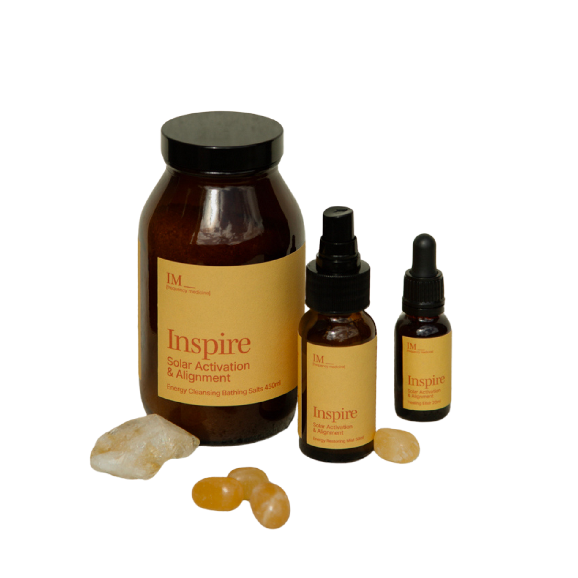 IM Frequency Energy Cleansing Bath Salts Inspire Solar Chakra Activation and Alignment Yellow Solar