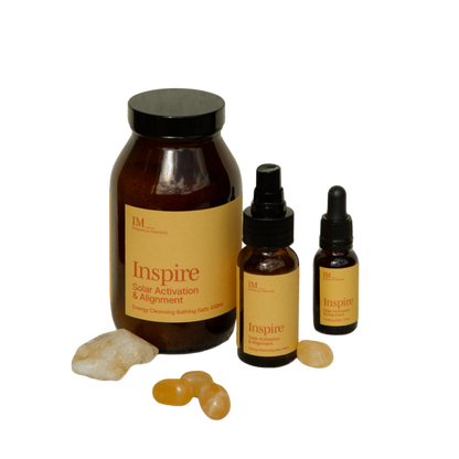 IM Frequency Energy Cleansing Bath Salts Inspire Solar Chakra Activation and Alignment Yellow Solar