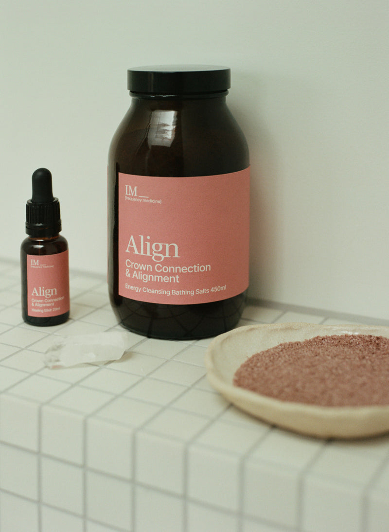 IM_Frequency Medicine Align Crown Chakra Activation and alignment elixir and bathsalts 