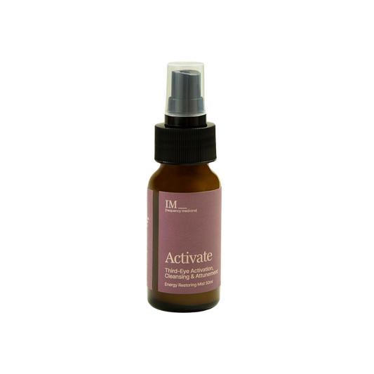 IM Frequency Medicine Energy Restoring Aura Healing Mist Spray Activate Third-eye activation Cleansing and Alignment Purple 