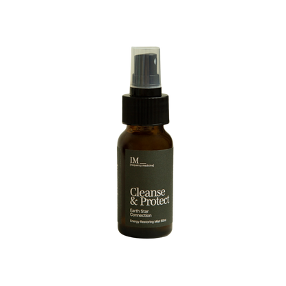 IM Frequency Medicine Energy Restoring Aura Healing Mist Spray Cleanse and Protect Earth Star Chakra Connection Grounding Black Brown