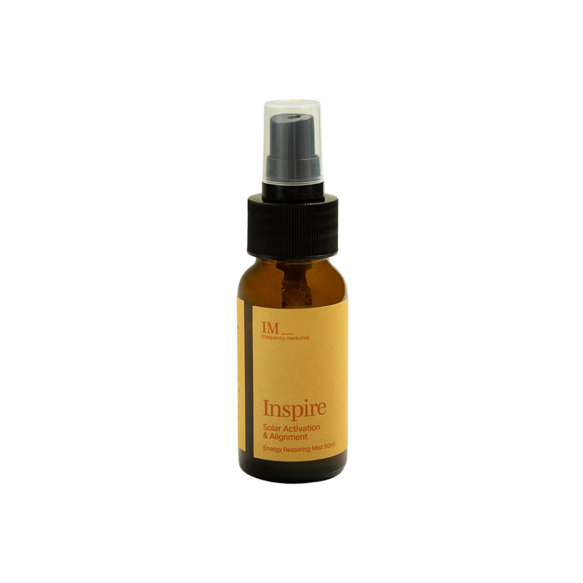 IM Frequency Medicine Energy Restoring Aura Healing Mist Spray Inspire Solar Activation and Alignment Yellow Gold 