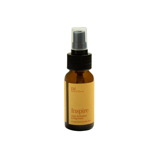 IM Frequency Medicine Energy Restoring Aura Healing Mist Spray Inspire Solar Activation and Alignment Yellow Gold 