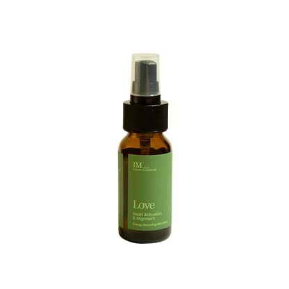 IM Frequency Medicine Energy Restoring Aura Healing Mist Spray Love Heart Activation and Alignment Green Pink 