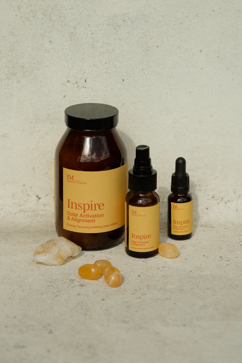IM_Frequency_Medicine_inspire_elixir_cutout_amber bottle yellow family sacral chakra healing
