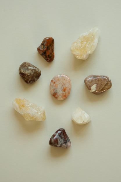 IM Inspire collection of crystals Sunstone citrine pink and red jasper 